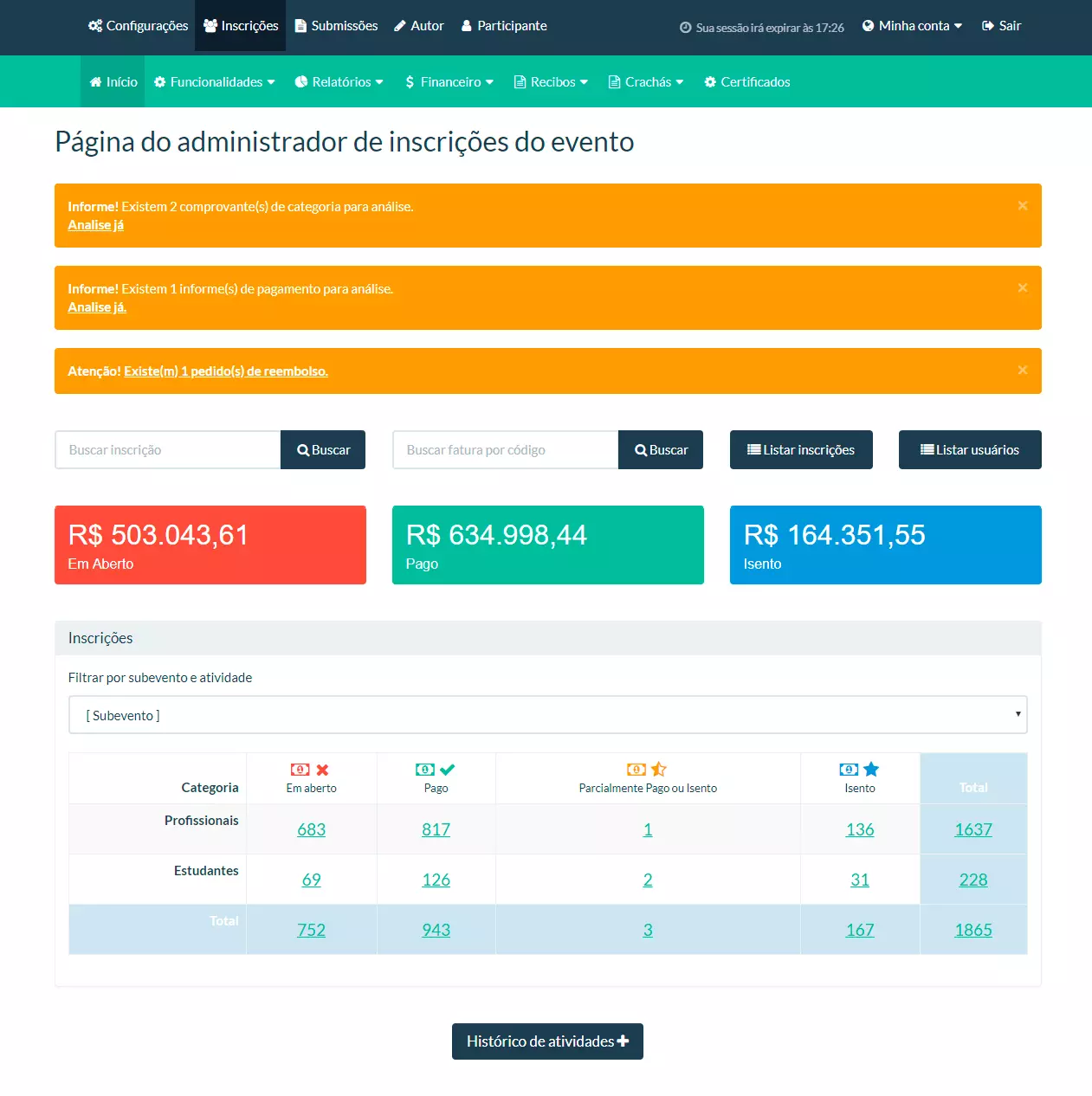 rtp.leao.bet. - Tela do sistema